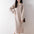 Women's Fashion Solid Color Pearl Buckle Knitted Dress