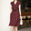 Polka Dot Print Lace-up Mulberry Silk Dress