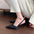 Fashion Women's Satin Pointed Shallow Mouth Sandals