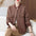 Fashion Striped Stitching Button Cardigan Sweater Coat