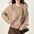 Women's Fashion Leaves Hollow out Golden Sequined Sweater