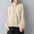 Women's Fashion Imitation Mink Wool Stitching Cable-Knit Sweater Knitted Top