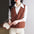 Women's Fashion Knitted Embroidered Color Button Sweater Vest