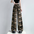 Retro Hip Hop Camouflage Casual High Waist Wide Leg Pants