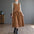 Artistic Pocket Corduroy Vest Dress