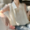 Elegant Lapel Zipper Chiffon Vest