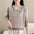 Casual Women Butterfly Pearl Collar Beaded Printed Knitted Sweater