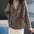 Women's Fashion Bat Sleeve Cardigan Hooded Sweater Coat