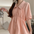 Waist-Tight Shoulder Pleated Short Sleeves Shirt