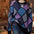 Temperament Diamond Contrast Color Splicing Knitwear Sweater