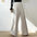 Casual Women's Elegant High Waist Pleated Design Wide Leg Suit Pants