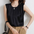 Silk Round Neck Pleated Camisole