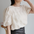 Pleated Light Puff Sleeve Chiffon Shirt