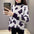 Fashion Women's Half Turtleneck Butterfly Print Knitted Sweater