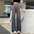 Gradient Color High Waist Drooping Knitted Sunscreen Ice Silk Wide-Leg Pants