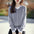 Fashion Women's Twist Knitted False Two Pieces Wool Cardigan