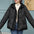 Women's Fashion Stitching Hooded-Down Jacket Coat