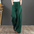 Casual Cotton and Linen Smooth Straight-Leg Trousers