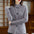 Women's Fashion Half Turtleneck Jacquard Cardigan Knitted Coat