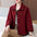 Women's Fashion Stitching Button Knitted Coat