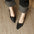 Women's Simple Soft Leather Kitten Heels Pumps