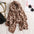 Autumn and Winter Cotton and Linen Tassel Knitted Scarf Shawl