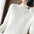 Women's Elegant Half-Turtleneck Imitation Matting Woven Long-Sleeved Sweater