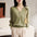 Commuter Knitted Button Chiffon Blouse