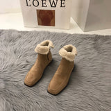 Suede Thickened Martin Boots