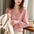 Commuter Knitted Button Chiffon Blouse