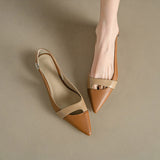 Lady Temperament Color Matching Pumps Sandals