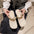 Fashion Gold Necklace Canvas Closed Toe Half Slippers