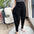 Women's Casual Pleated High Waist Cropped Harem Pants