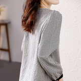 Casual Loose Chiffon Long Sleeve Top