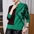 Contrast Color Texture Loose Knitted Cardigan