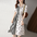 Temperament Leisure Striped Polka-Dot Cinched Shirt Dress