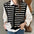 Women's Fashion Striped Knitted Coat Vest