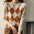 Women's Elegant Rhombus round Neck Knitted Pullover