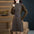 Fashion Stitching Belt Knitted Dress Sweater