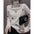 Fashion Pile Collar Printing Knitted Long Sleeve Sweater