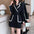 Women's Fashion Patchwork Assorted Colors Suit Coat Dress