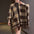 Elegant Plaid Double-Sided Shawl Cape Tassel Scarf Coat