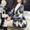 Fashion Rhombus Prints Sweaters Cardigan Coat