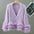 Elegant Women's Stitching Sweater Coat