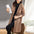 Women's Fashion Stitching Cardigan Knitted Sweater Coat