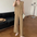 Simple V-neck Knitted Vest + Wide Leg Pants Suit