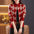 Fashion Diamond Plaid Printed Zipped Stand Collar Knitted Cardigan Sweater Coat