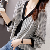 Casual Loose Chiffon Long Sleeve Top