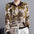 Women's Elegant Jacquard Hooded Sweater Knitted Sweater