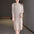 Women's Casual Hooded Mid-Length Knitted Dress Sweater